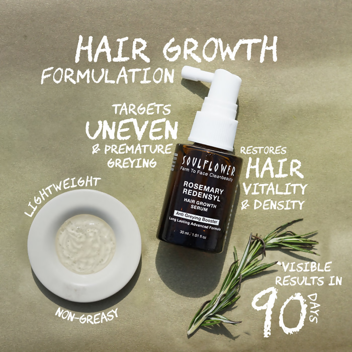 Soulflower Rosemary Redensyl Hair Growth Serum