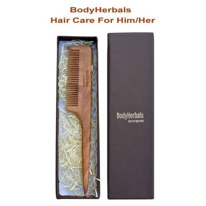 Bodyherbals Neem Wood Tail Comb Handle Dressing Comb