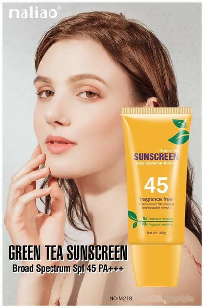 Maliao Professional Green Tea Sunscreen Lotion SPF 45