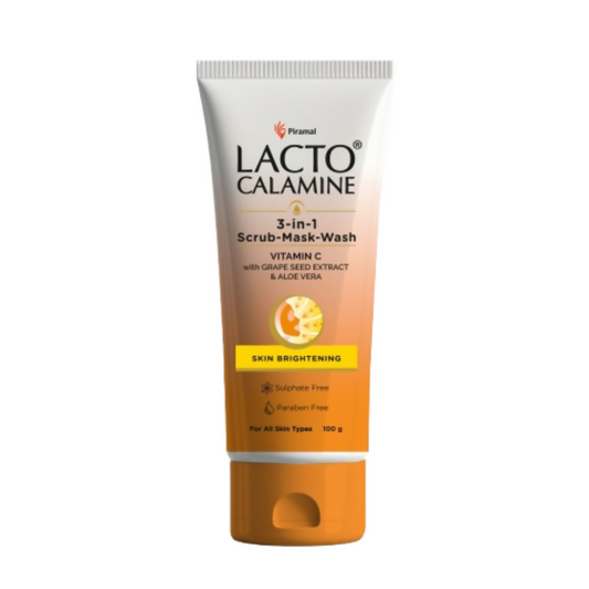 Lacto Calamine 3 - In - 1 Vitamin C Face Scrub - Mask - Wash