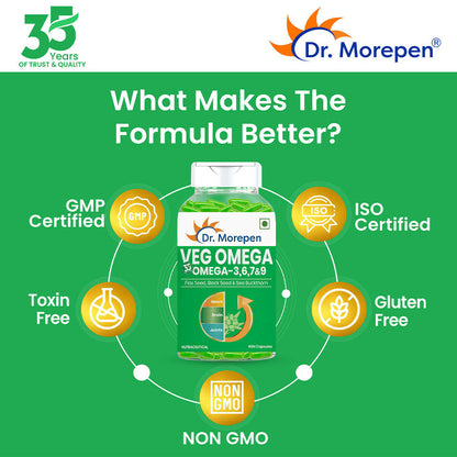 Dr. Morepen Veg-Omega Veg Capsules