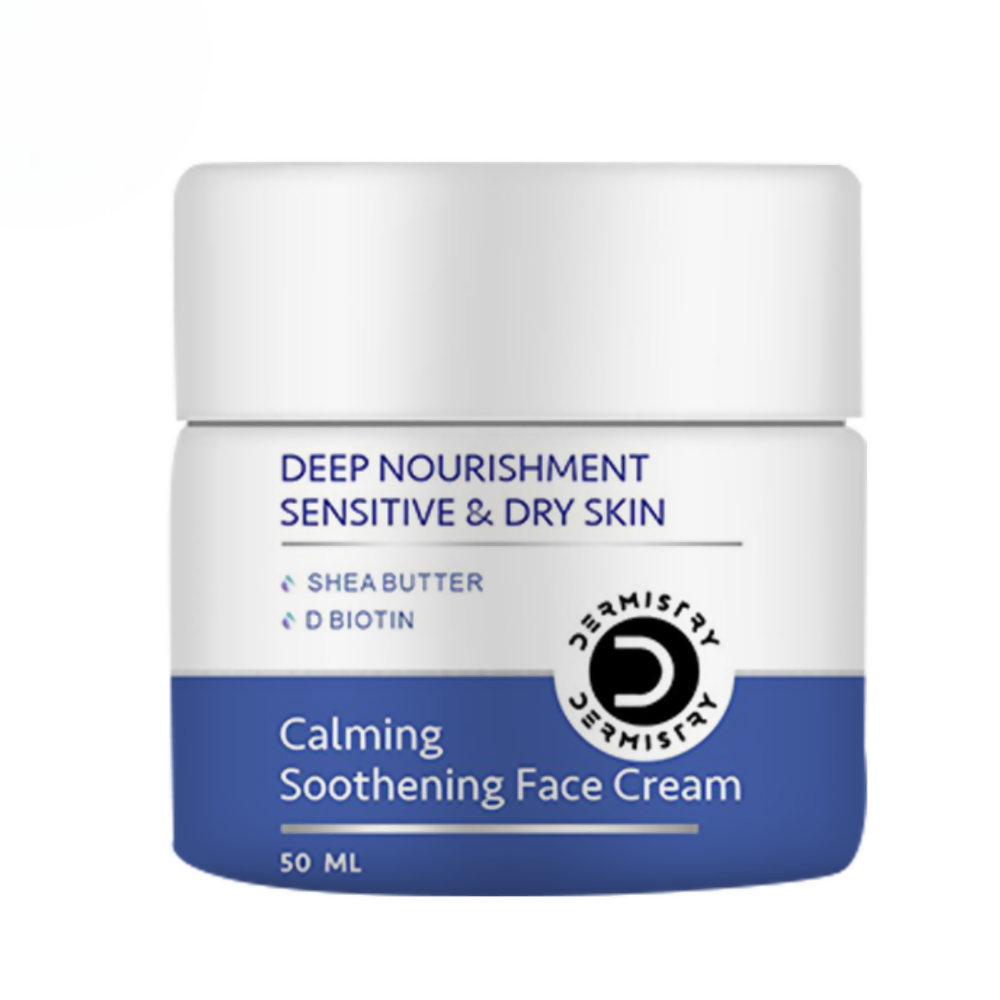 Dermistry Sensitive & Dry Skin Care Deep Nourishment Calming Soothing Face Cream Shea Butter Biotin - BUDNE