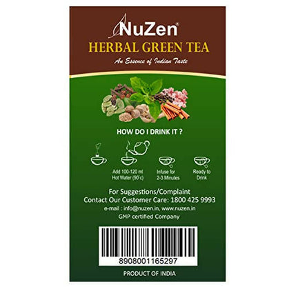 NuZen Herbal Green Tea Bags