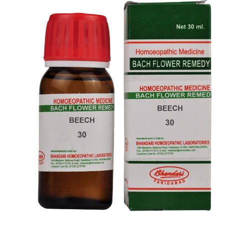 Bhandari Homeopathy Bach Flower Beech 30 Dilution