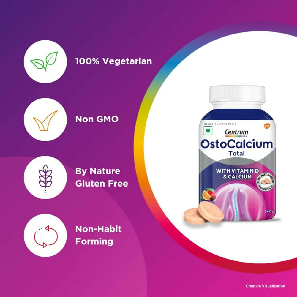 Centrum OstoCalcium Total Chewables Tablets - Mixed Fruit