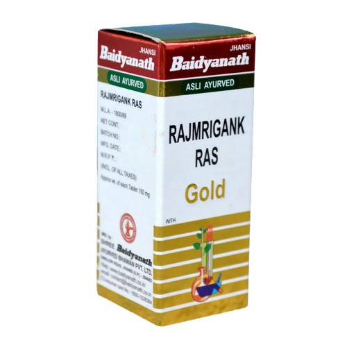 Baidyanath Jhansi Rajmrigank Ras With Gold