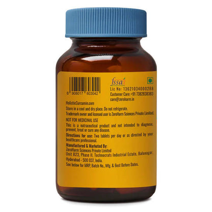 Zeroharm Holistic Curcumin with Piperine Tablets