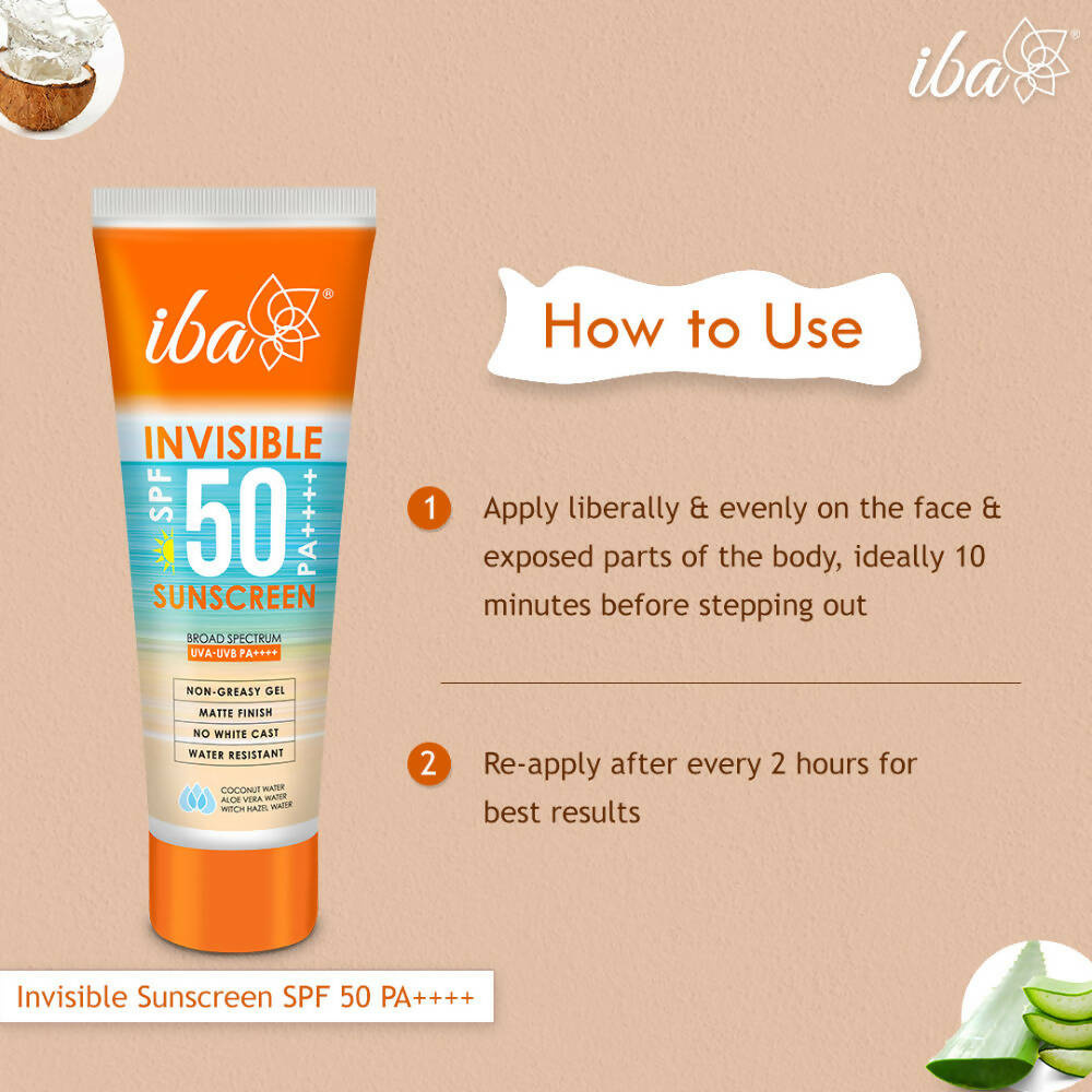 Iba Invisible SPF 50 Pa++++ Sunscreen