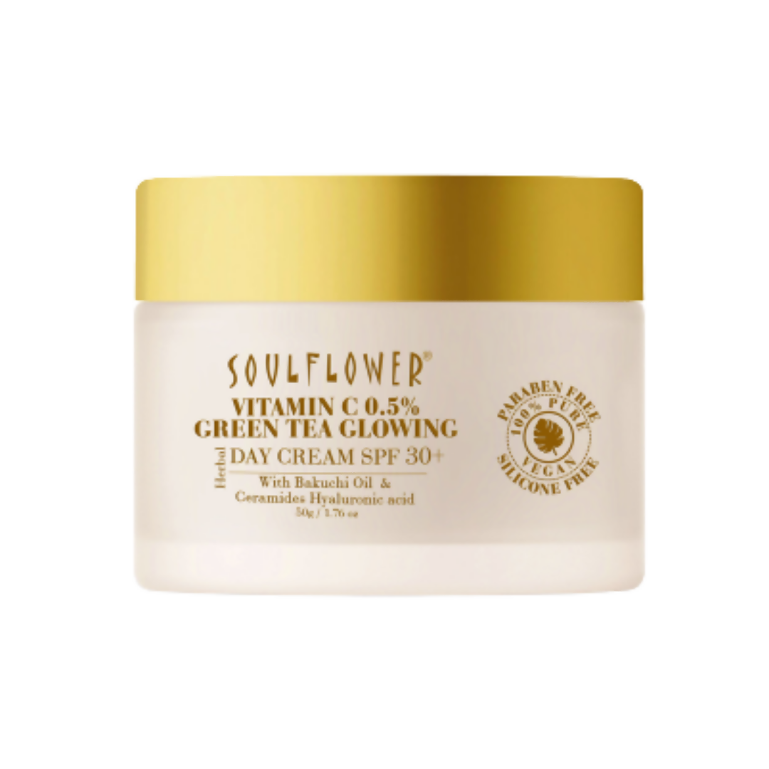 Soulflower Vitamin C Green Tea Glowing Day Cream