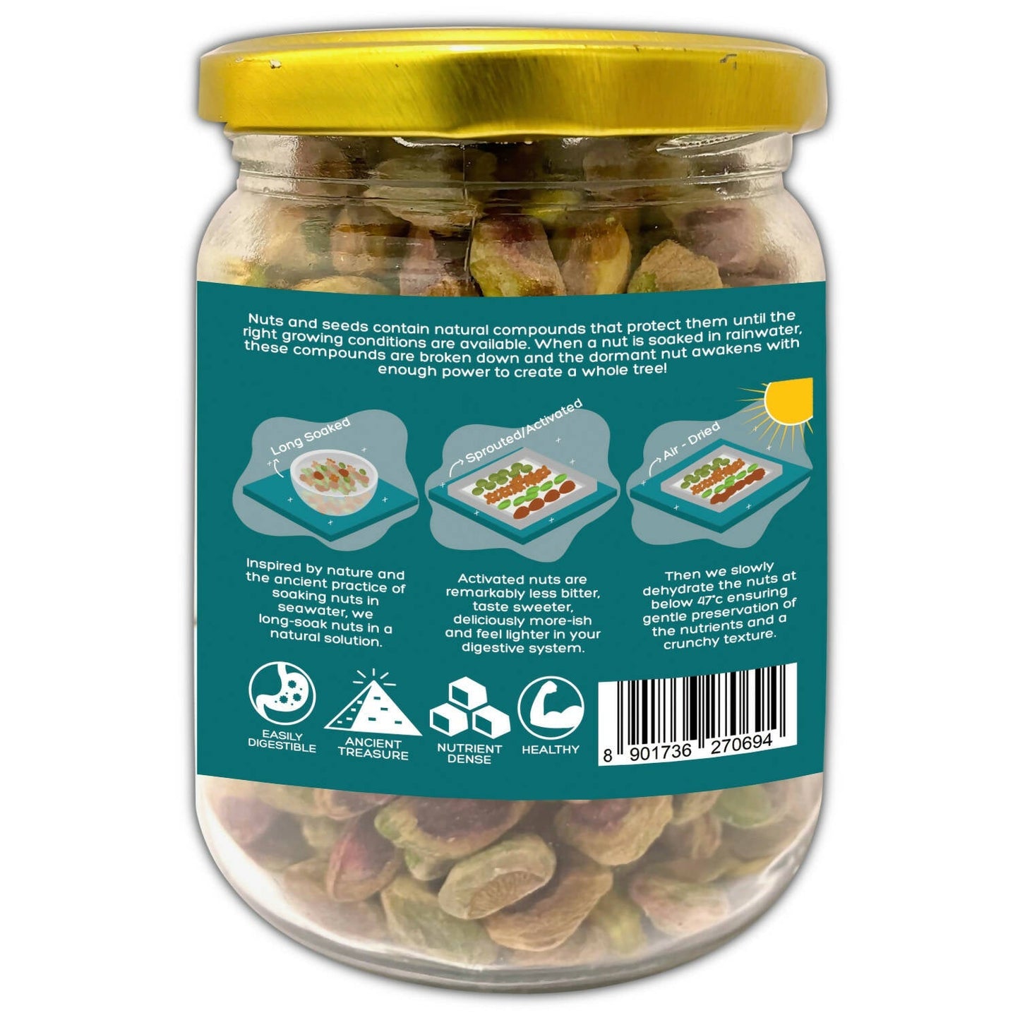 D-Alive Honestly Organic Activated Pistachios