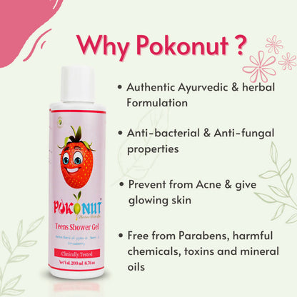 Pokonut Herbal Teen Shower Gel