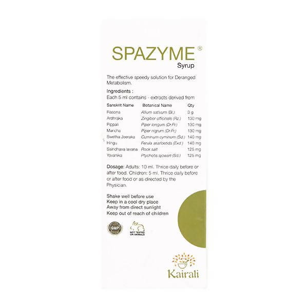 Kairali Ayurvedic Spazyme Syrup