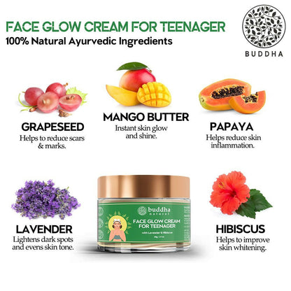 Buddha Natural Face Glow Cream for Teenager (11 to 19 Years)