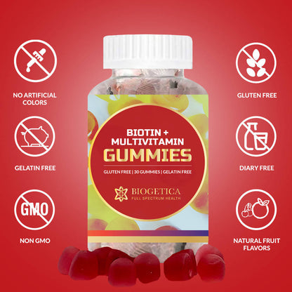 Biogetica Biotin + Multivitamin Gummies