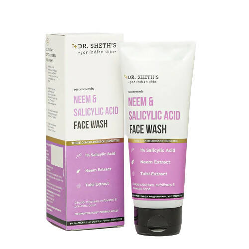 Dr. Sheth's Neem & Salicylic Acid Face Wash - BUDNE