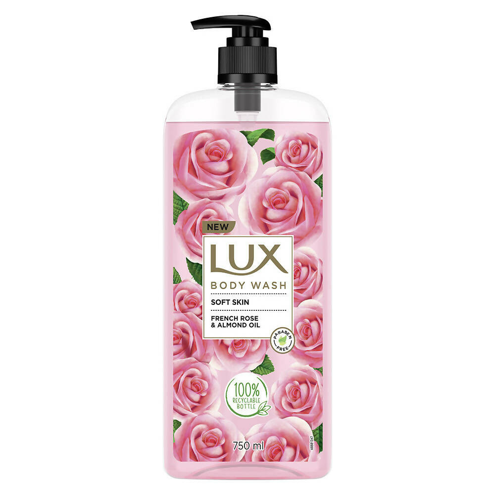 Lux Body Wash with French Rose Fragrance & Almond Oil - BUDNE