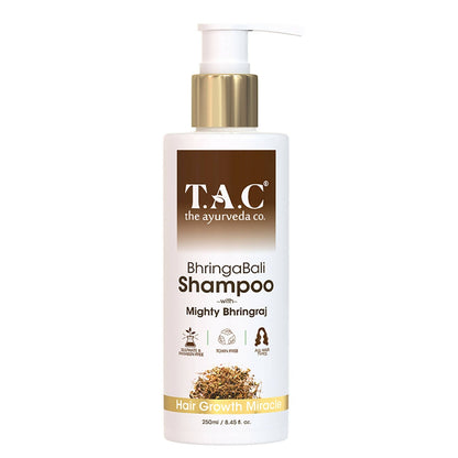 TAC - The Ayurveda Co. Bhringabali Hair Cleanser (Shampoo) for Hairfall Contrl, Anti Dandruff - Distacart