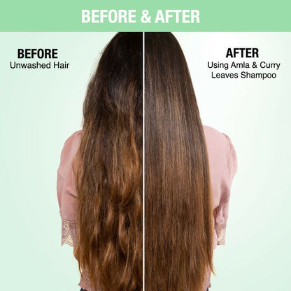 Nykaa Naturals Longer & Thicker Hair - Free Shampoo With Amla, Curry Leaves & Coconut Oil