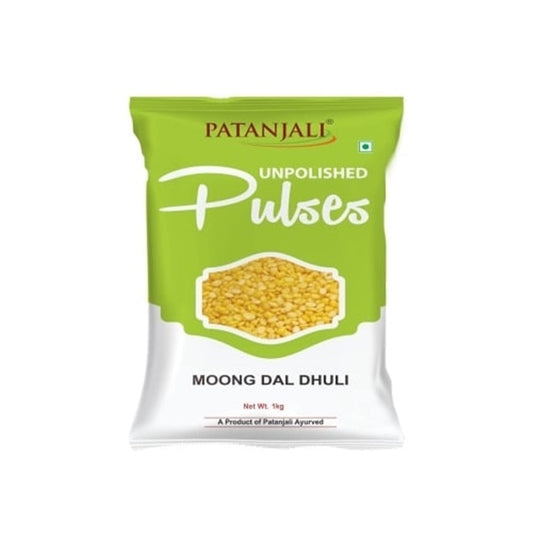 Patanjali Unpolished Moong Dal Dhuli - 1KG