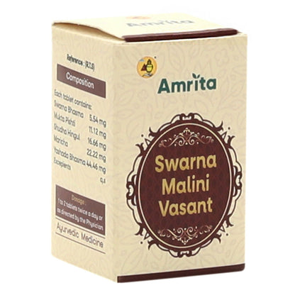 Amrita Swarna Malini Vasant Ras Tablets