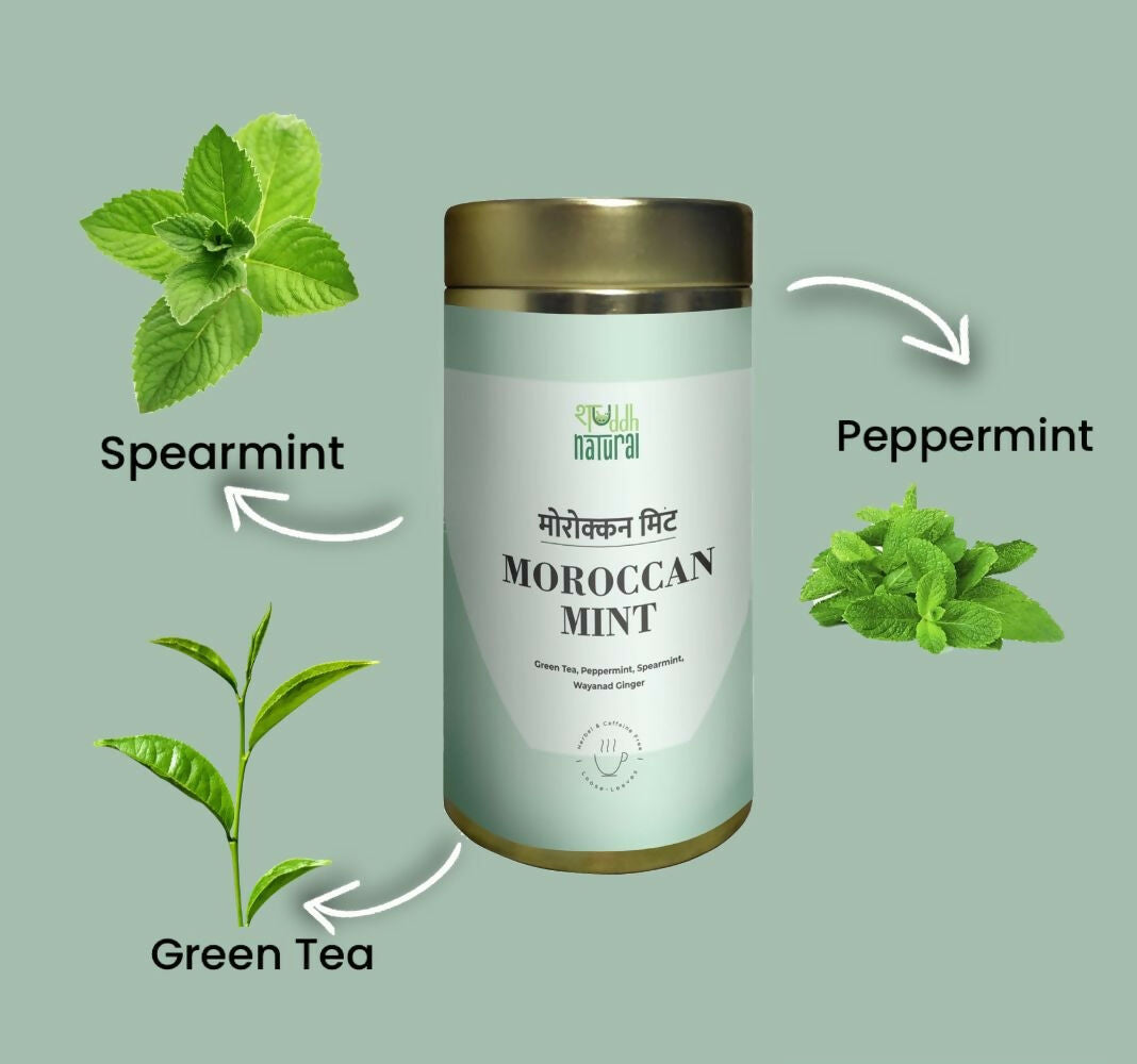 Shuddh Natural Moroccan Mint Green Tea