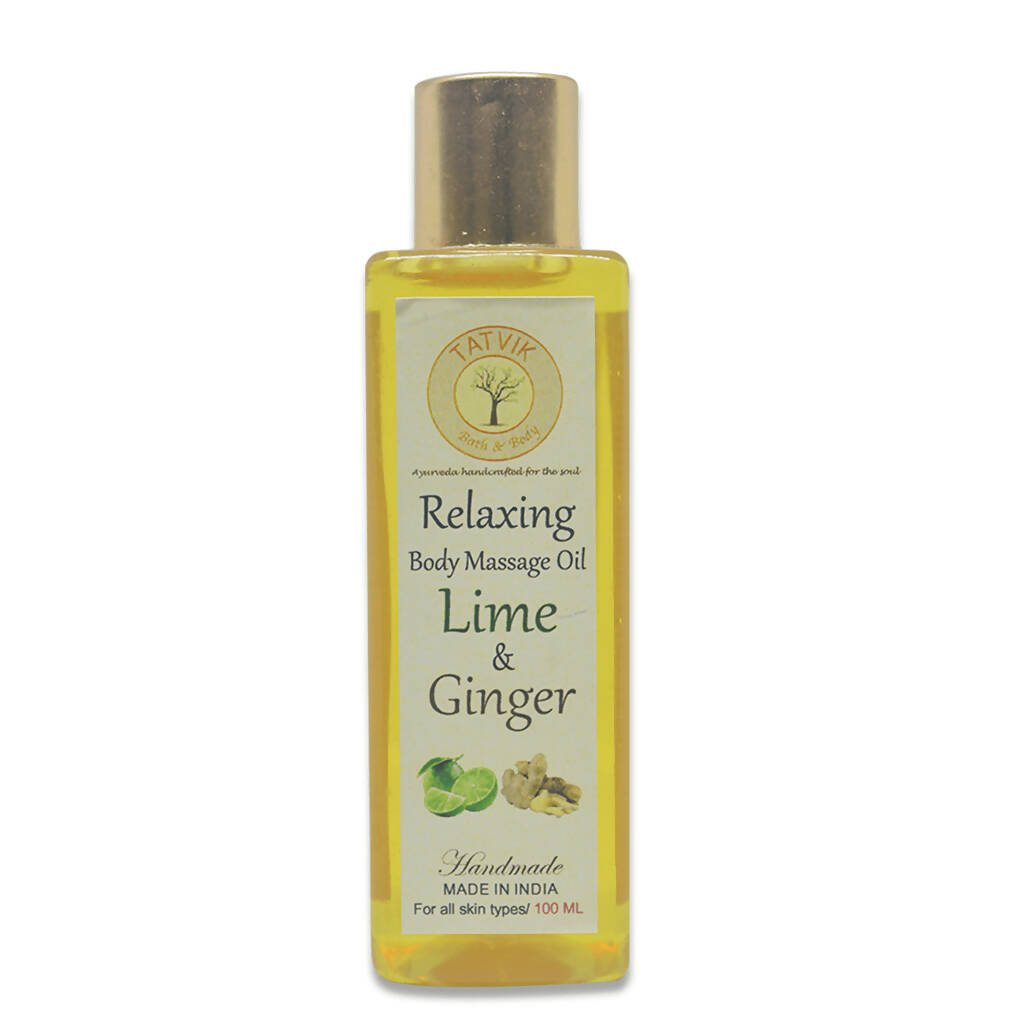 Tatvik Ayurveda Relaxing Body Massage Oil Lime & Ginger - BUDEN