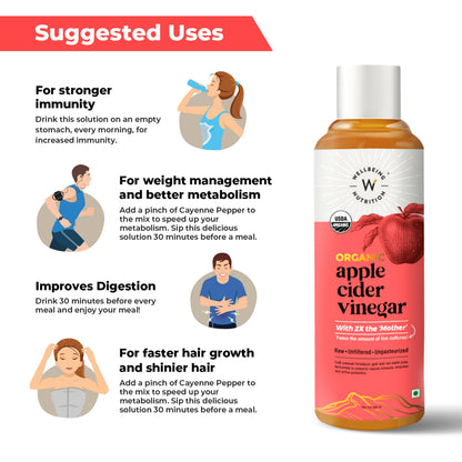 Wellbeing Nutrition Organic Apple Cider Vinegar-Unflavored