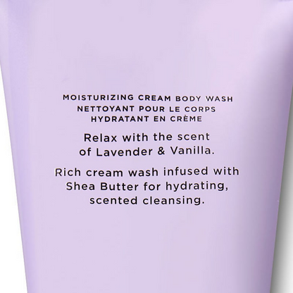 Victoria's Secret Lavender Vanilla Natural Beauty Moisturizing Cream Body Wash