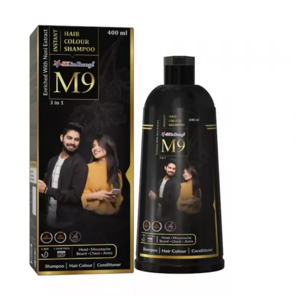 Sat Kartar M9 3 In 1 Instant Hair Color Shampoo - BUDEN