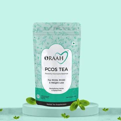 Oraah PCOS PCOD Herbal Tea - Spearmint Flavour