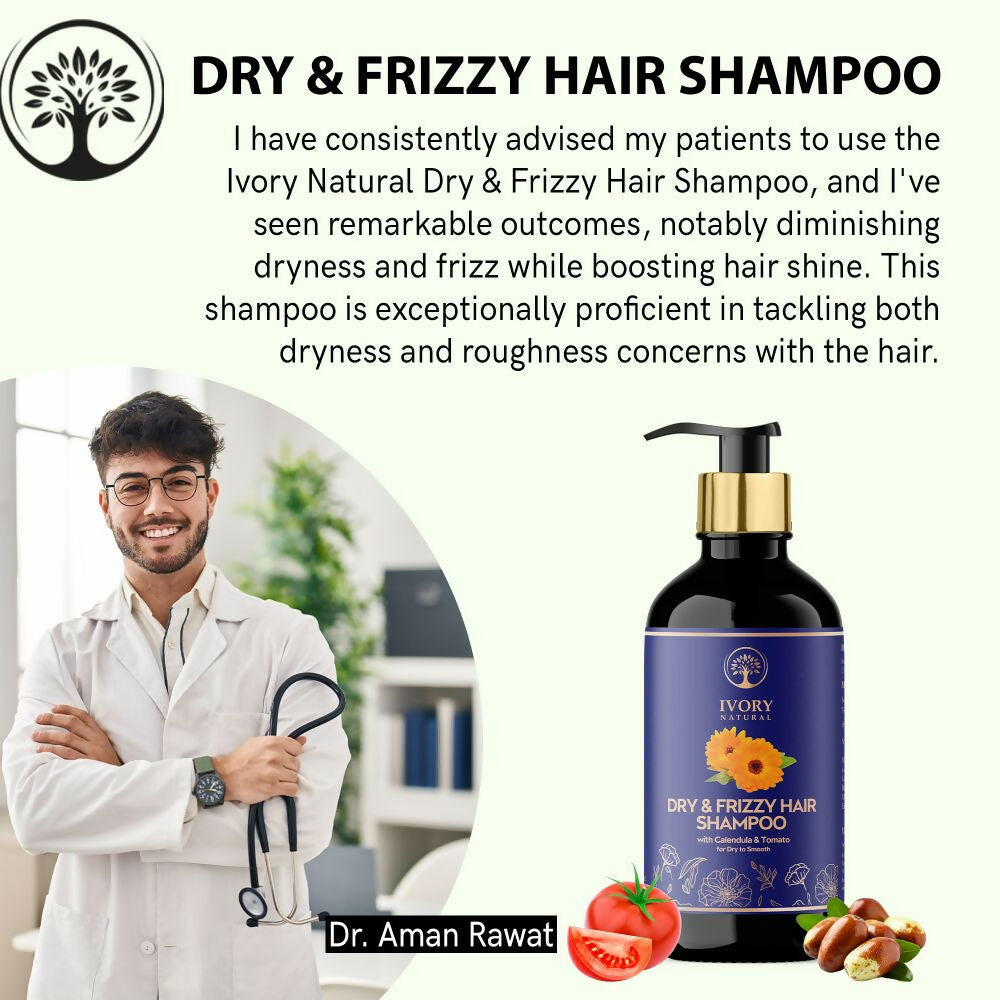 Ivory Natural Dry Rough Hair Shampoo For Dry, Frizzy, Unmanaged Hair