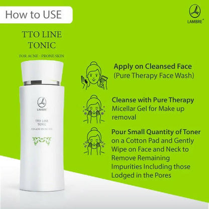 Lambre TTO Line Tonic Toner For Acne Prone Skin