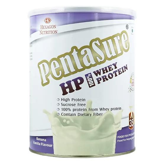 PentaSure HP Whey Protein Powder - Banana & Vanilla Flavor - BUDNE