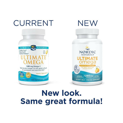 Nordic Naturals Ultimate Omega in Fish Gelatin Softgels - Lemon Flavor