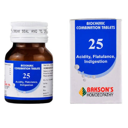 Bakson's Homeopathy Biochemic Combination 25 Tablets