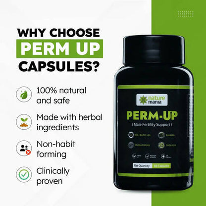 Nature Mania Perm-Up Capsules (Male Sperm Count Booster)