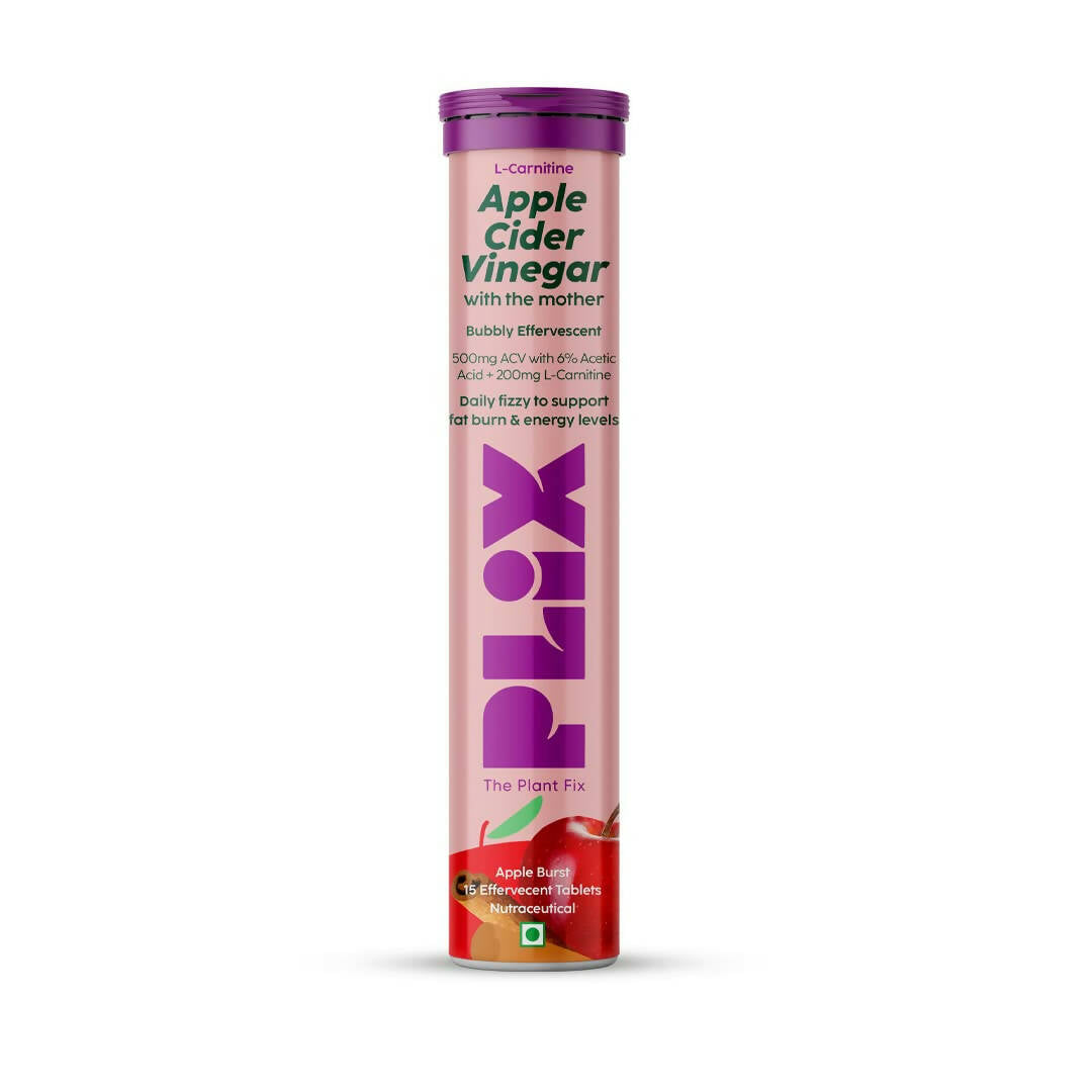 PLIX The Plant Fix L-Carnitine ACV Effervescent Tablets - Apple Burst - BUDEN