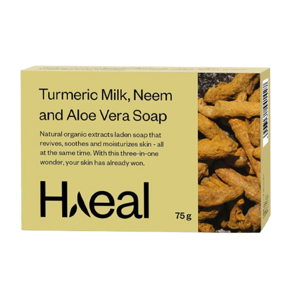 Haeal Turmeric Milk, Neem and Aloe Vera Soap - BUDNE