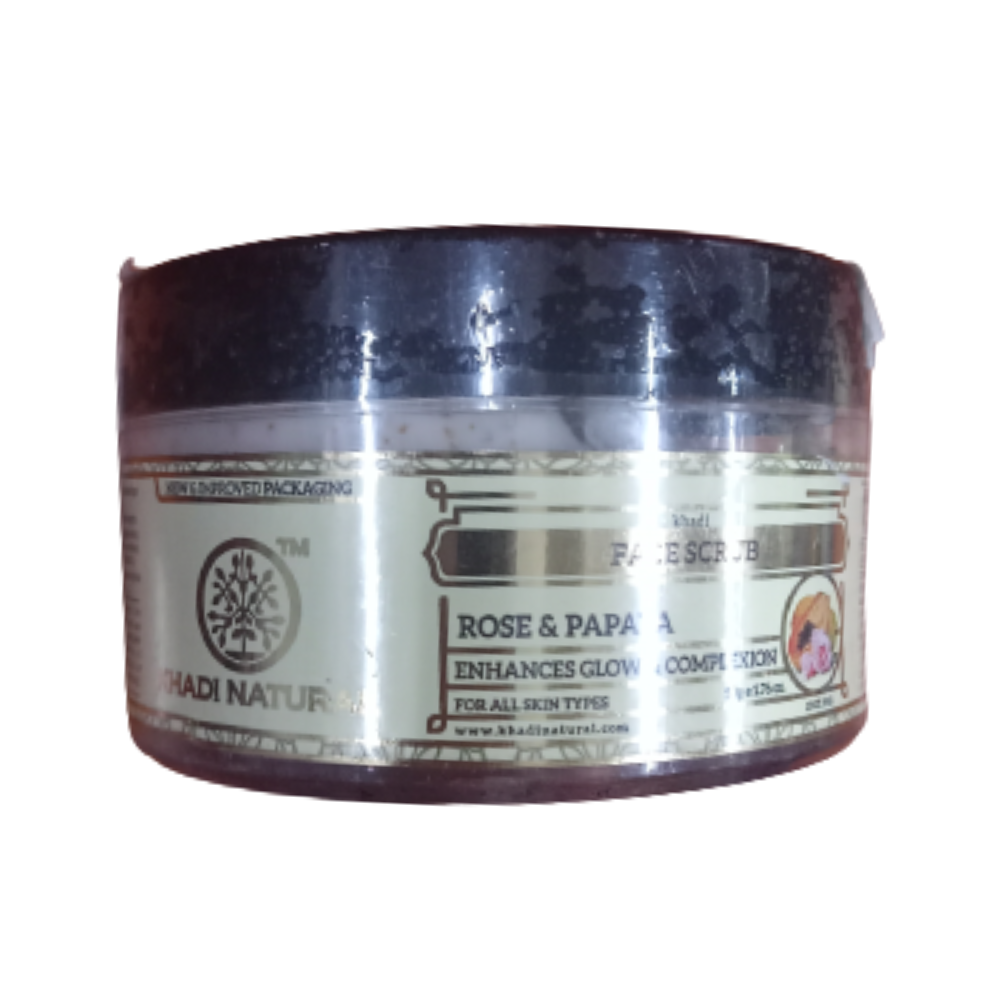 Khadi Natural Rose & Papaya Ayurvedic Face Scrub - buy in USA, Australia, Canada