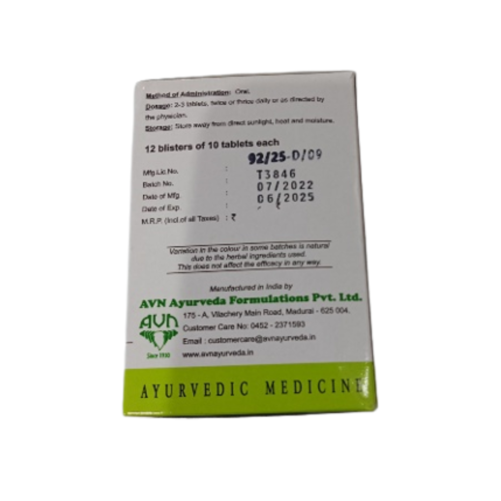 Avn Ayurveda Vasaguluchyadi Kashayam Tablets