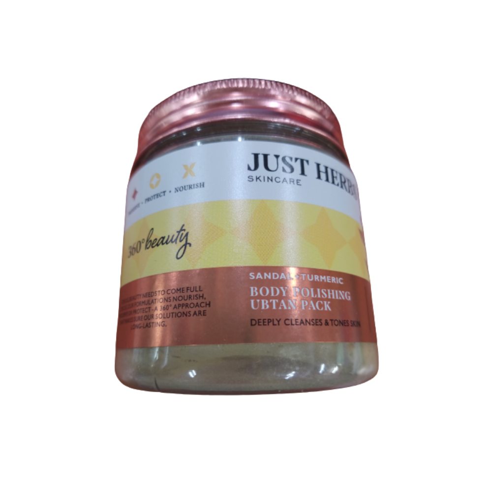 Just Herbs Body Luster Sandal -Turmeric Ubtan Pack - usa canada australia