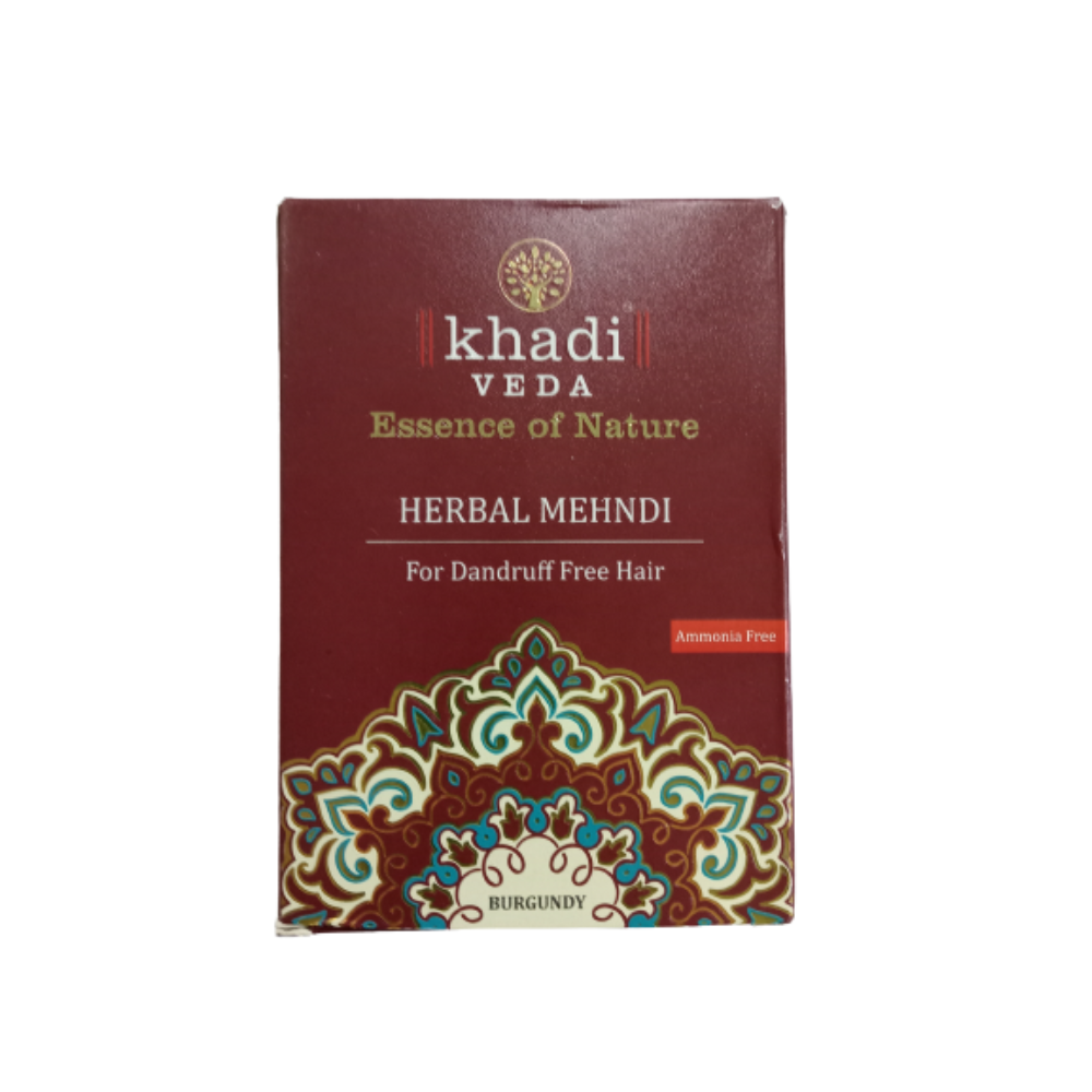 Khadi Veda Burgundy Herbal Mehndi For Hair Conditioning -  buy in usa 