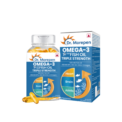 Dr. Morepen Omega-3 Deep Sea Fish Oil Triple Strength Softgels