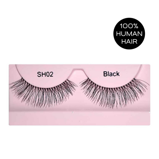 Glamgals Hollywood-U.S.A Stylish Black Soft Thick Reusable False Eye Lashes For Women