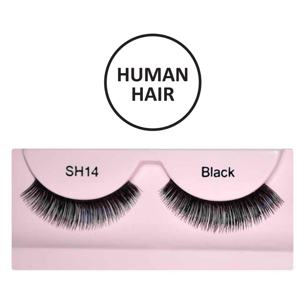 Glamgals Hollywood-U.S.A Stylish Black Soft Thick Reusable False Eye Lashes