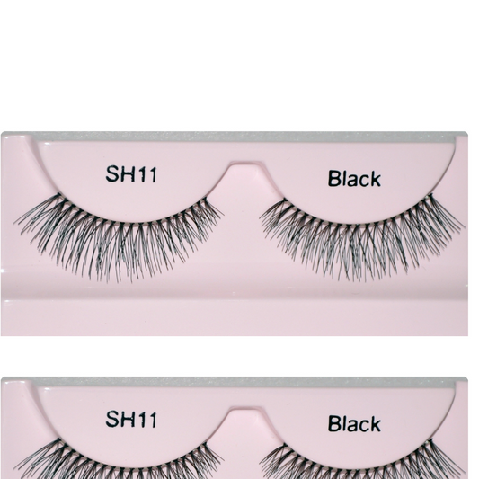 Glamgals Hollywood-U.S.A Stylish Black Soft Thick Reusable False Eye Lashes For Women