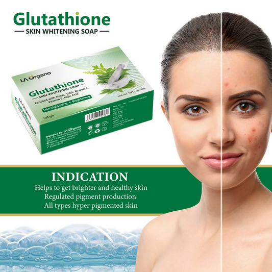 LA Organo Glutathione Neem & Tulsi Skin Whitening Soap