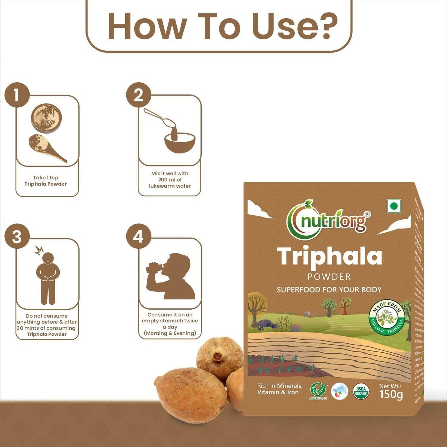 Nutriorg Triphala Powder