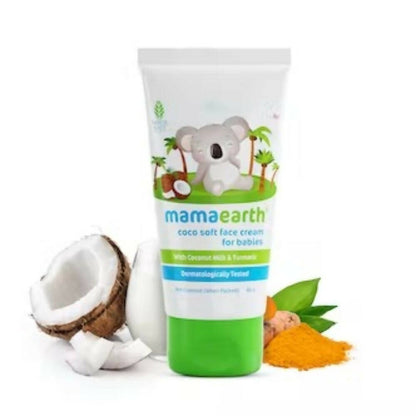 Mamaearth Coco Soft Face Cream With Coconut Milk & Turmeric For Babies