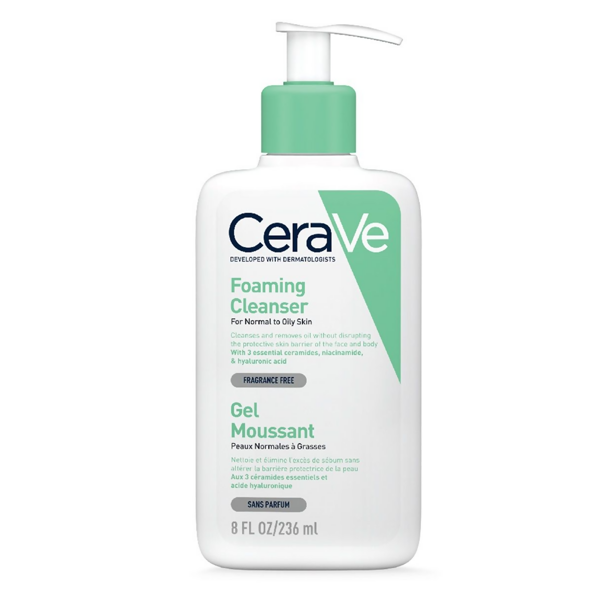 Cerave Foaming Daily Gel Cleanser for Normal to Oily Skin - BUDNEN